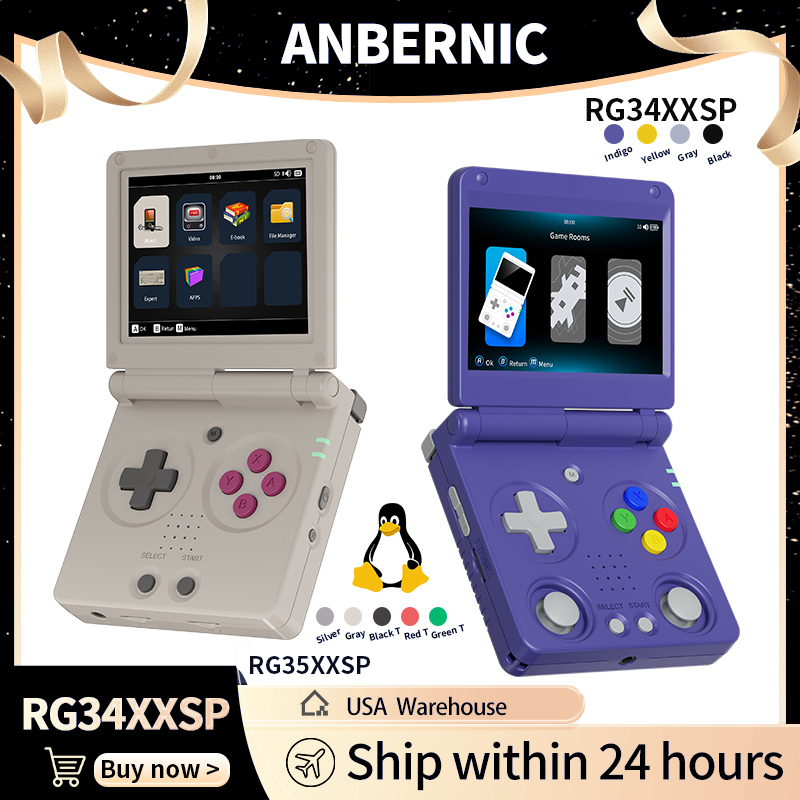 Retro Gaming Device - Anbernic RG34XXSP RG35XXSP وحدة تحكم ألعاب