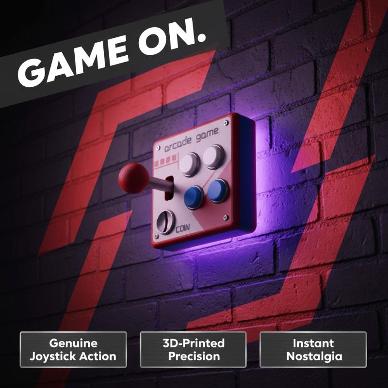 Retro Gaming Gadgets - لوحة أزرار ألعاب الأركيد الكلاسيكية، ديكور