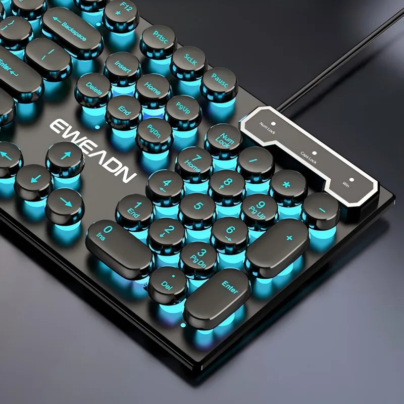 مجموعة لوحة مفاتيح وماوس بتصمي - مراجعة Retro Gaming Keyboard وسعره