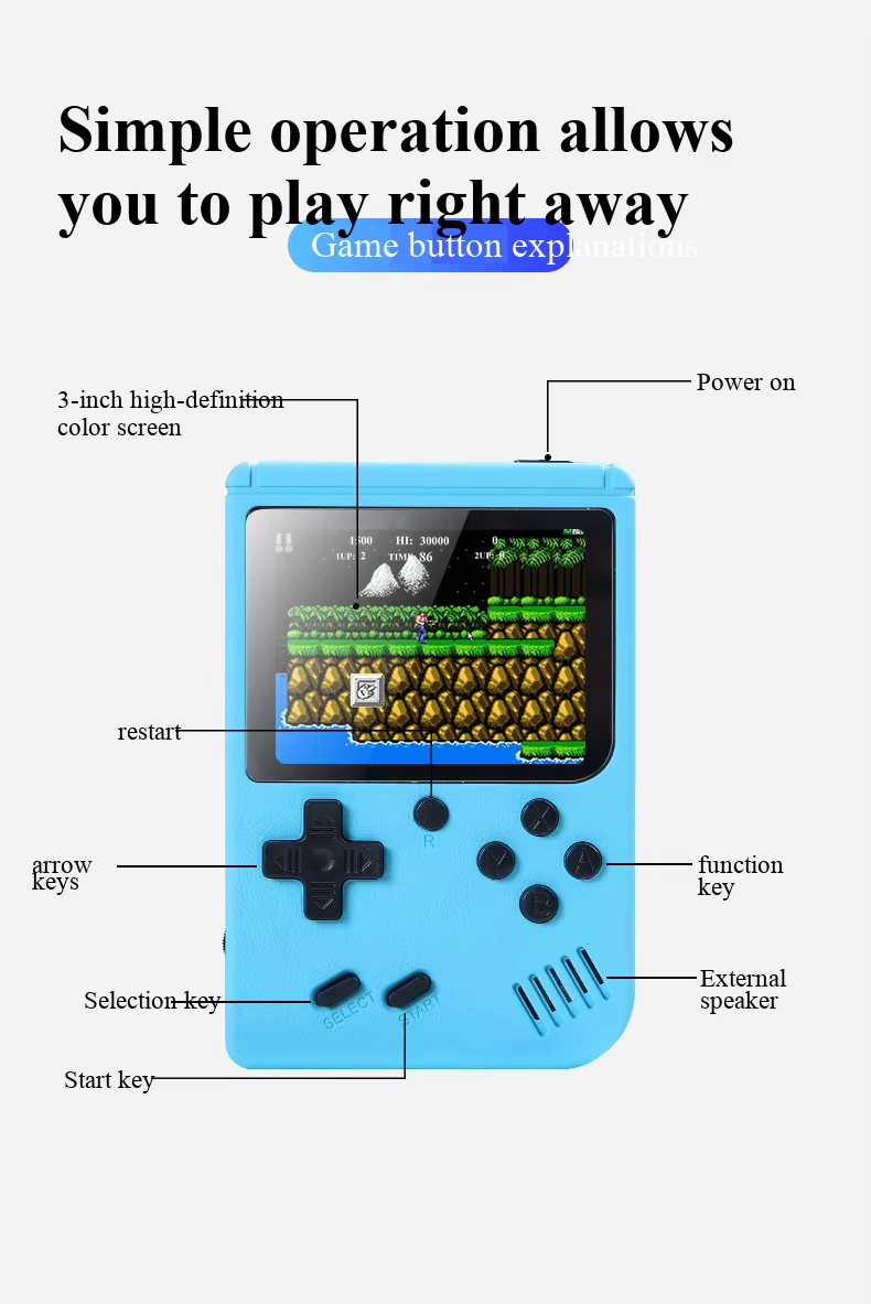 400 لعبة في 1 جهاز ألعاب محمول - مراجعة Retro Gaming Gadgets وسعره